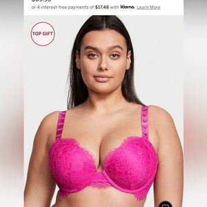 Shine Strap Lace Push-Up Bra